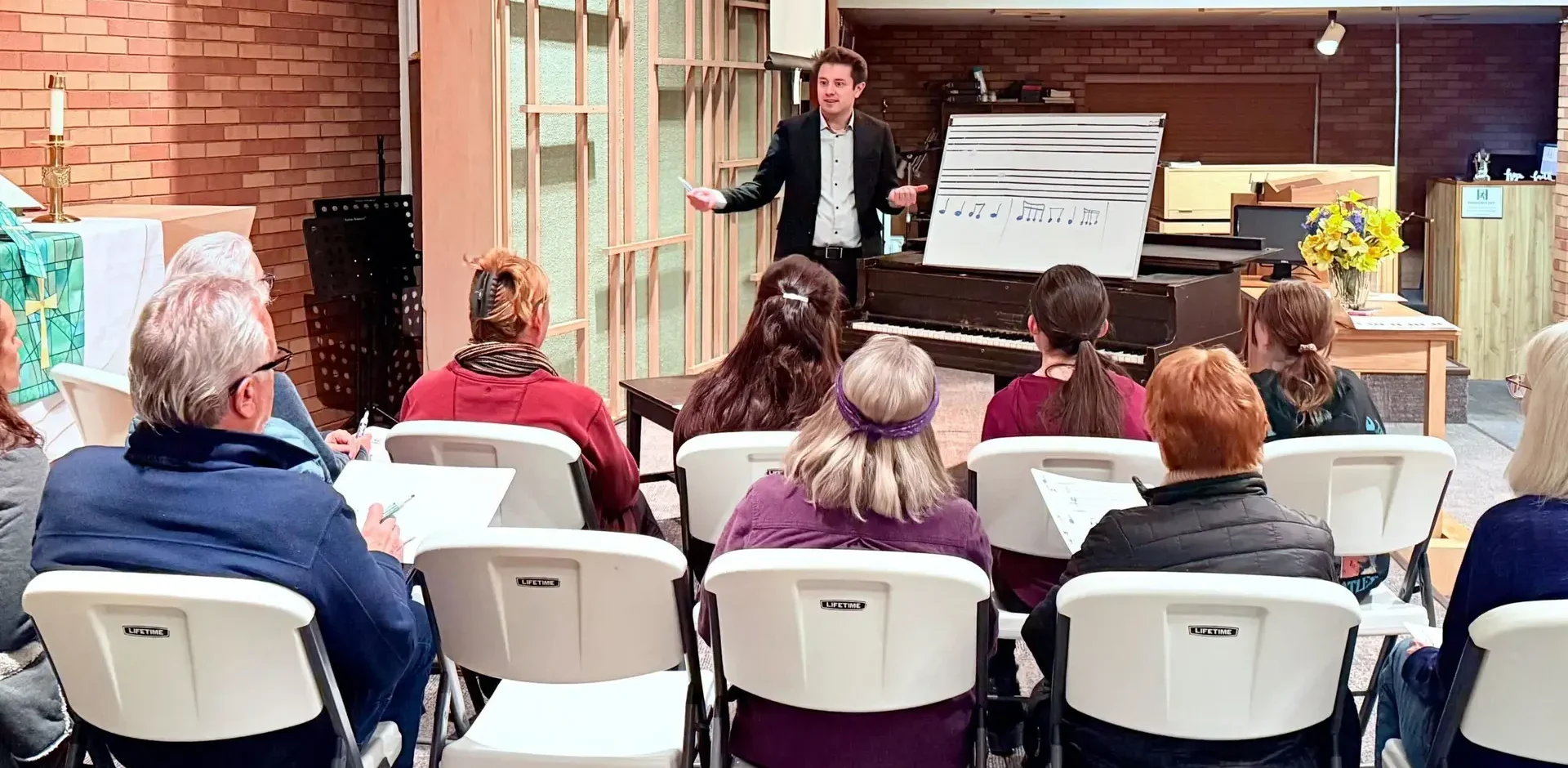 Taylor Gonzales teaching
